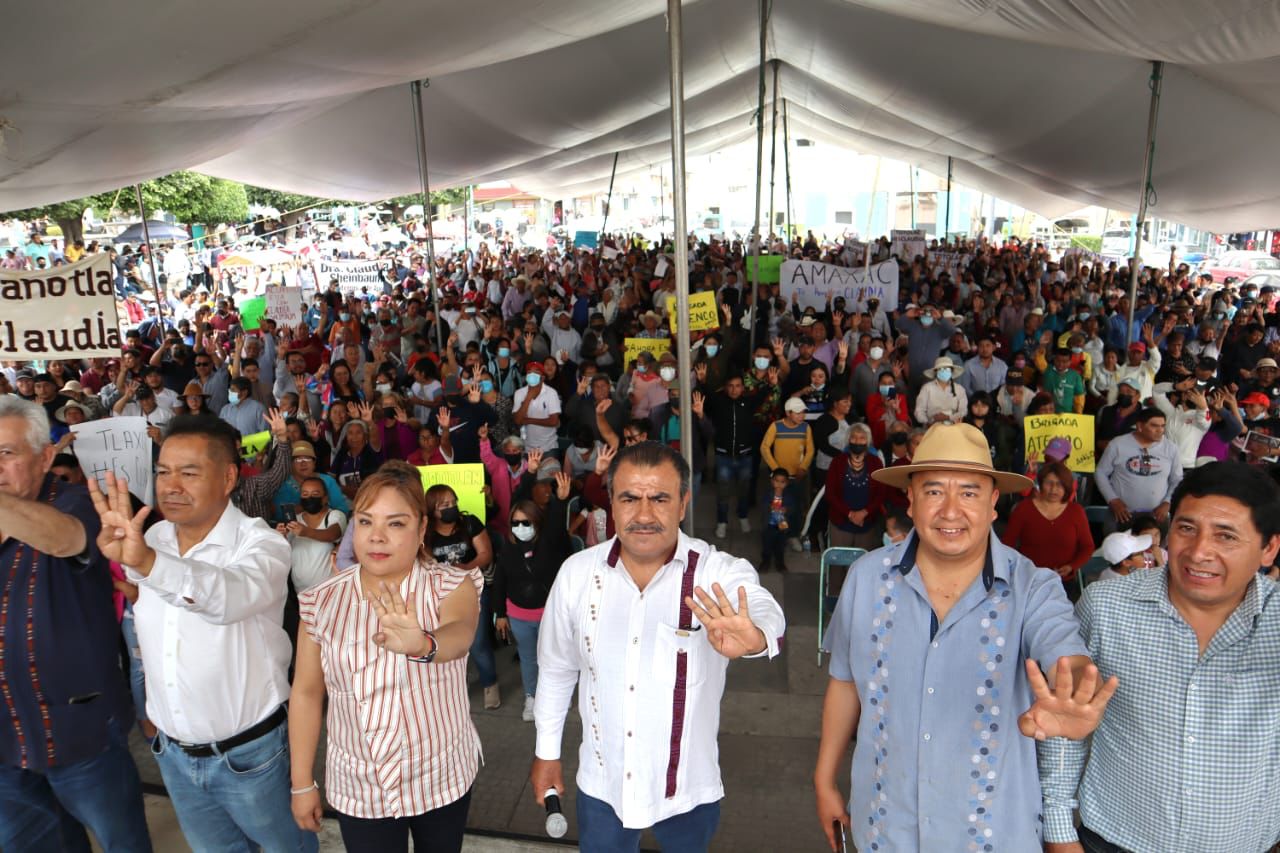 Se congregan más de dos mil tlaxcaltecas en Asamblea Estatal en apoyo a Claudia Sheinbaum